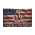 Draft Barron Baby on American Flag - Double-Sided Decorative Flag